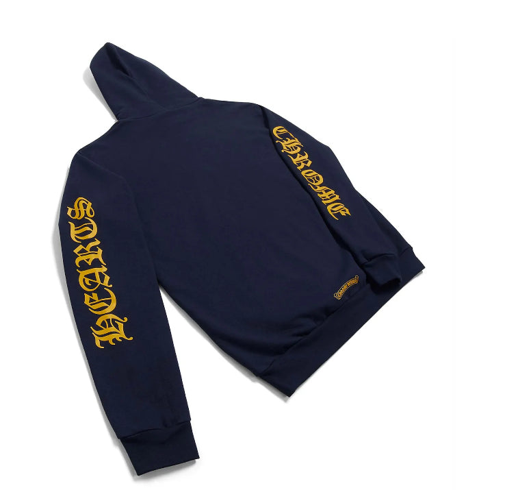 Chrome Hearts Logo Hoodie Navy (L)