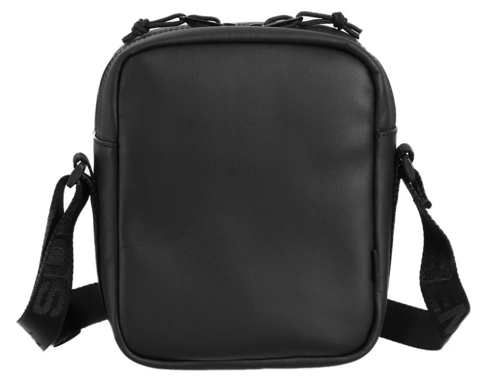 New Supreme Leather Shoulder Bag Black