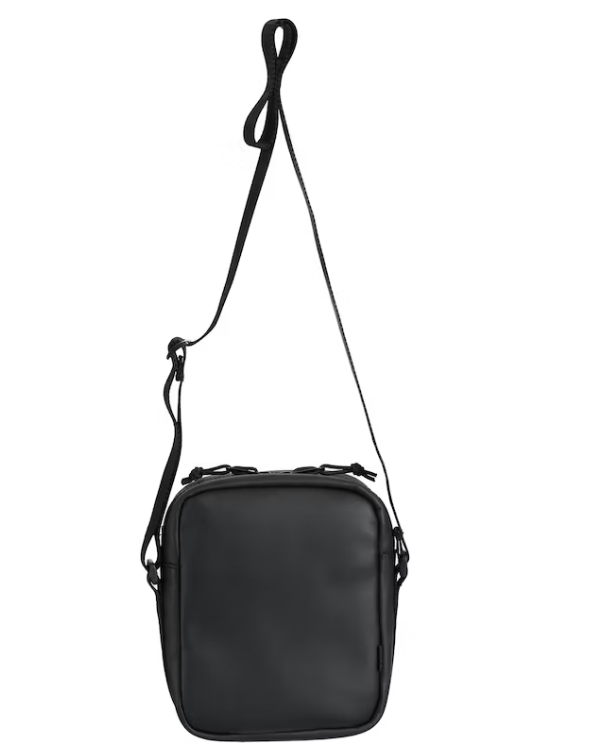 New Supreme Leather Shoulder Bag Black