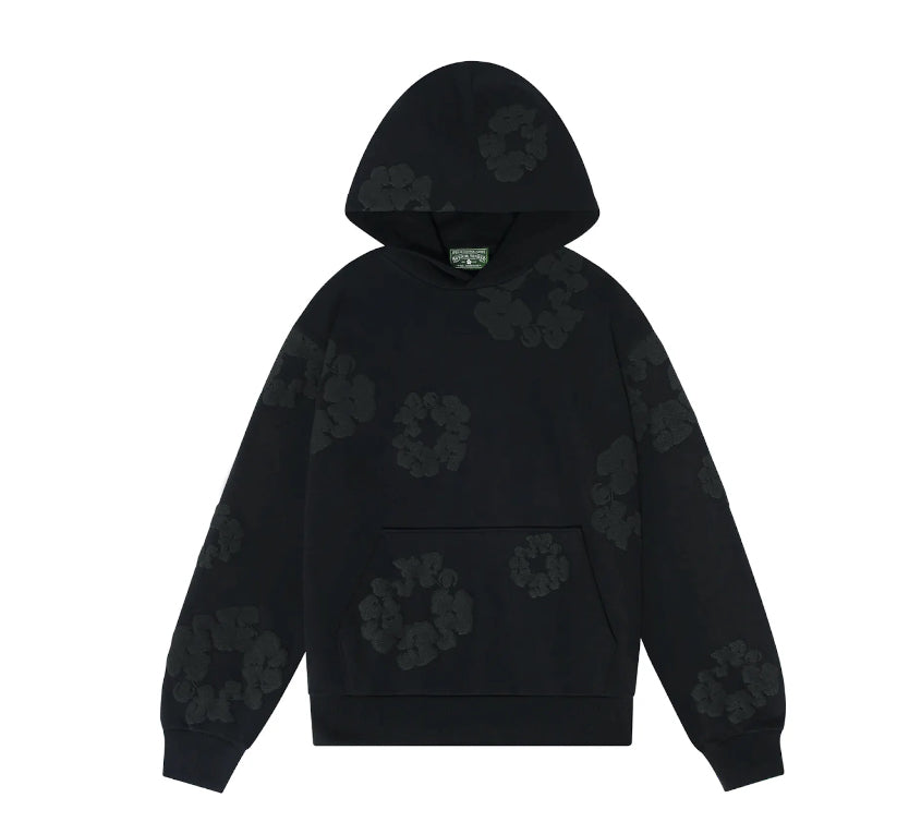Denim Tears Cotton Wreath Hoodie
Black Monochrome (XL)