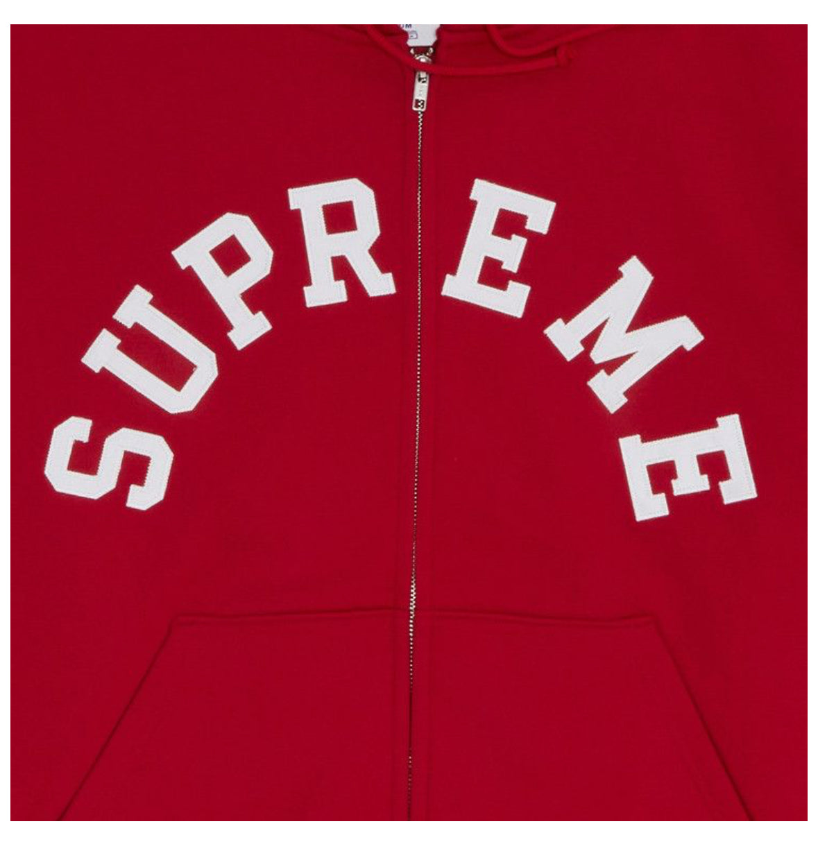 Supreme Champion Zip Up
Hooded Sweatshirt
Red (XL)