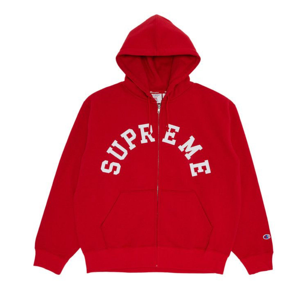 Supreme Champion Zip Up
Hooded Sweatshirt
Red (XL)