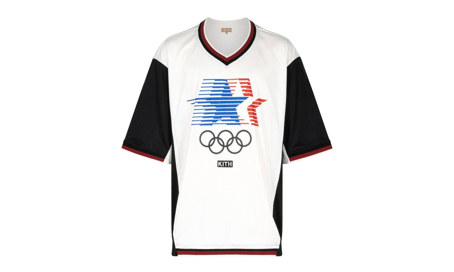 KITH Olympics Heritage mesh Darin warm up shirt(L)