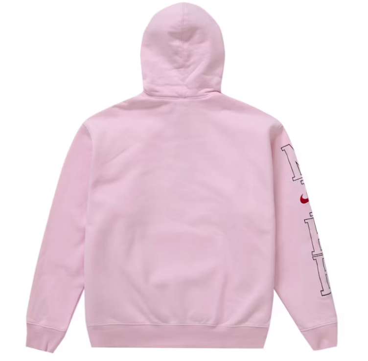 Supreme Nike Hooded Sweatshirt Light Pink ( XL )